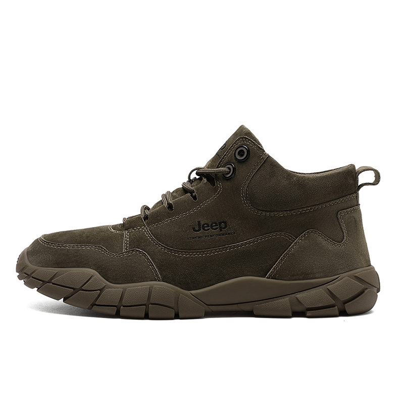 Jeep Mountaineering & Hiking Shoes Men’s Mid Top Khaki