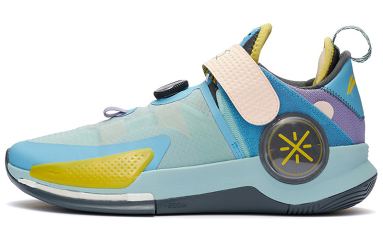 Li Ning Basketball Shoes Men’s Low Top Egg Shell Blue/Norway Blue/Light Blue Purple