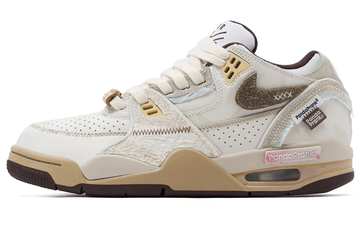 Nike Air Flight 89 Abrasion Resistant Low top Vintage Basketball Shoes Men's Ecru