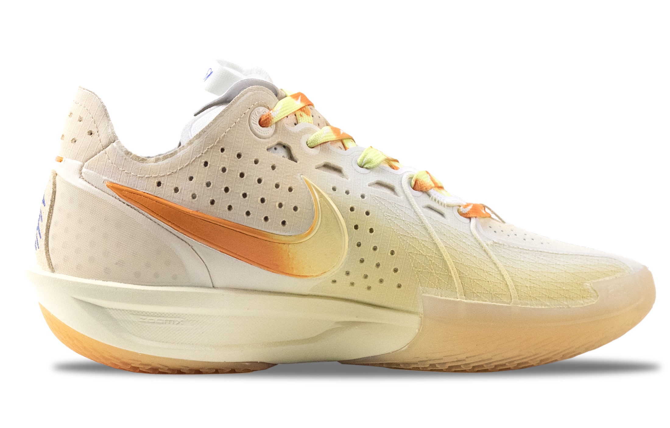 Nike G.T. Cut 3 Moonlight Treasure Box Abrasion Resistant Low top Vintage Basketball Shoes Unisex Orange Yellow