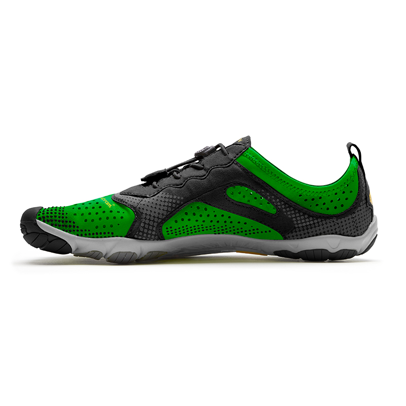 Vibram V-RUN five-finger shoes, professional marathon running, track and field for sports students, comprehensive fitness sports barefoot, wear-resistant, lightweight, breathable and non-slip, low-top training shoes, men's green