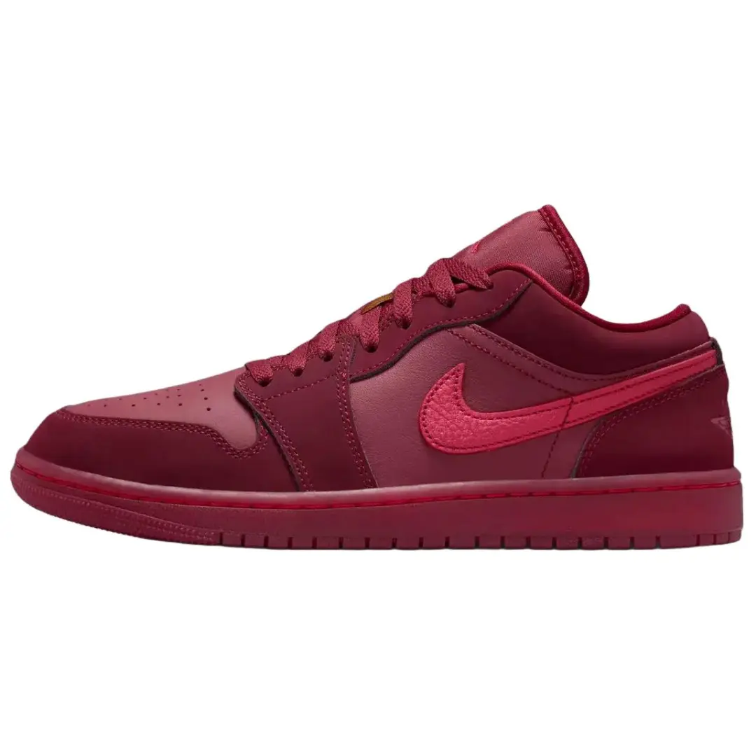 Jordan Air Jordan 1 Low top Vintage Basketball Shoes Women's Red