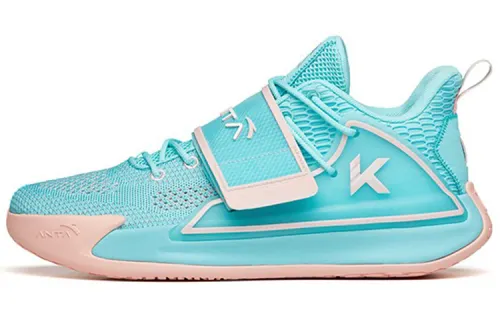 Anta Splash 2 Thompson KT fabric synthetic leather shock-absorbing, non-slip and wear-resistant low-top basketball shoes men's blue pink