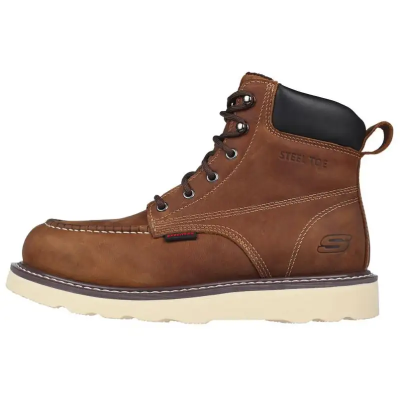 Skechers Work Ankle Boots Men's Brown