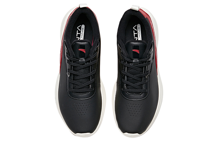 ANTA Training Shoes Men’s Low Top Black/Ivory White/Sports Style Red