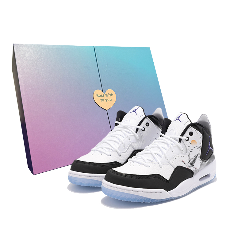Jordan Courtside 23 Vintage Basketball Shoes Women's Mid Top Black/White