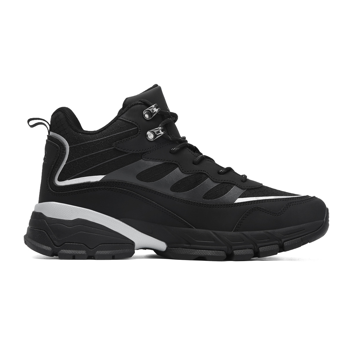 Jeep Mid top Outdoor Hiking Mountaineering Shoes Men’s Black