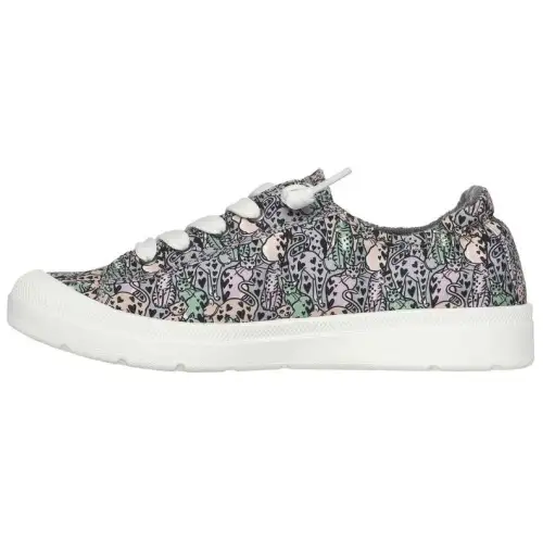 Skechers Low top Canvas Shoes Women's Gray White