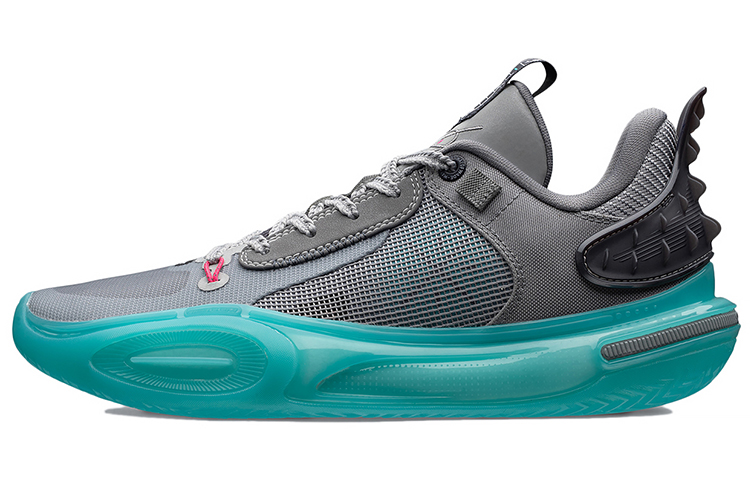 LiNing Li Ning City 11 Sleepless Shock Absorbing Anti-slip Wear-Resistant Breathable Wrapping Low-top Basketball Shoes Men's Ningxue Gray