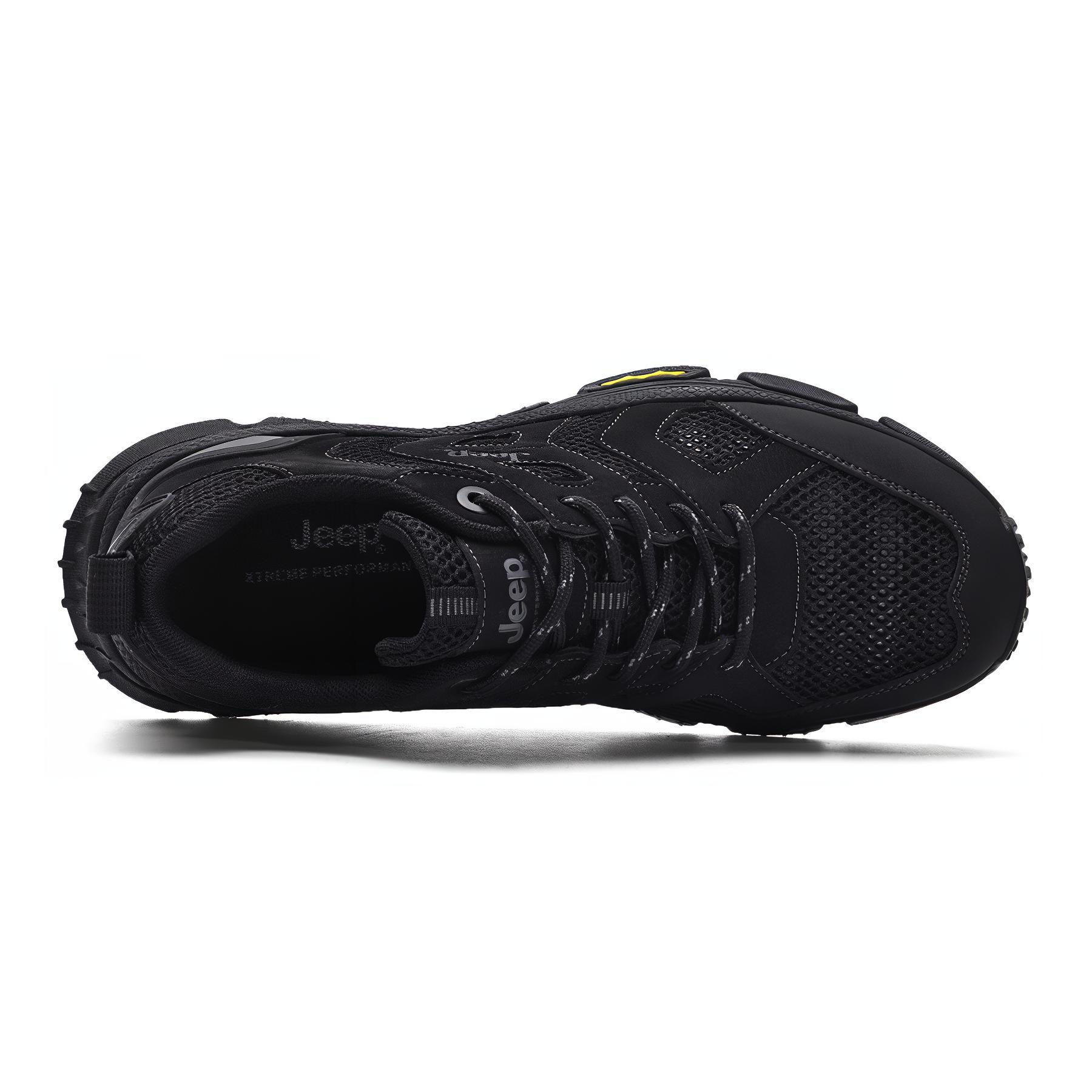 Jeep Textile, Synthetic Leather Comfortable Round Toe Abrasion Resistant Breathable Low top Mountaineering Hiking Shoes