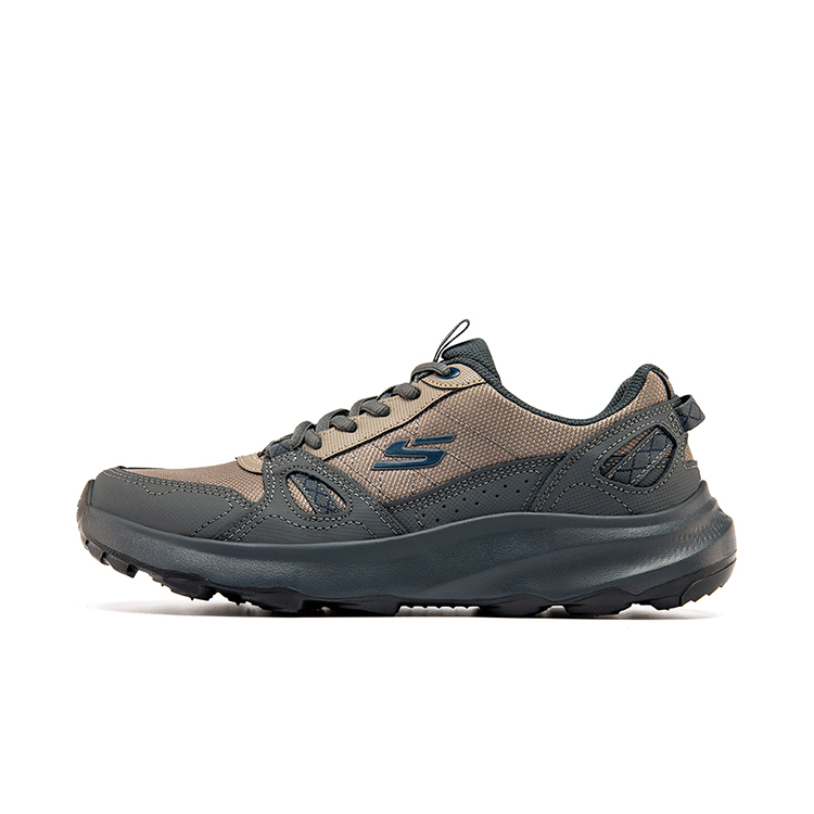 Skechers OUTDOOR Synthetic Leather Low top Mountaineering Hiking Shoes Men’s Umber
