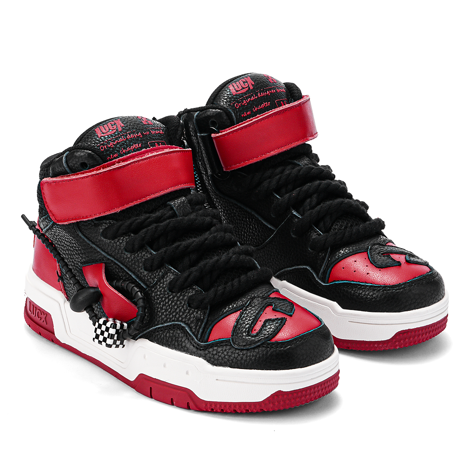 LUCX Lucky Shoes High top Vintage Basketball Shoes Unisex