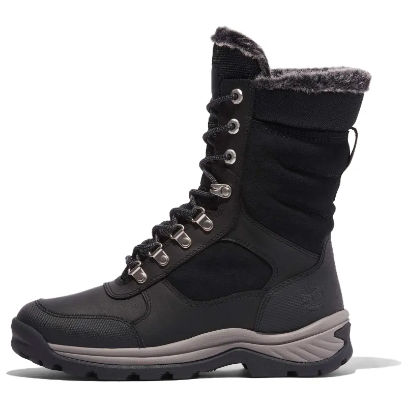 Timberland White Ledge Thermal Waterproof Fashion Crew Snow Boots Women's Black