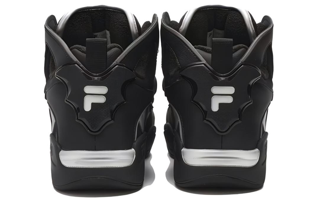 FILA FUSION DESPERADO LOW Cushioning, Wear Resistant Mid top Basketball Shoes Men’s Black Silver