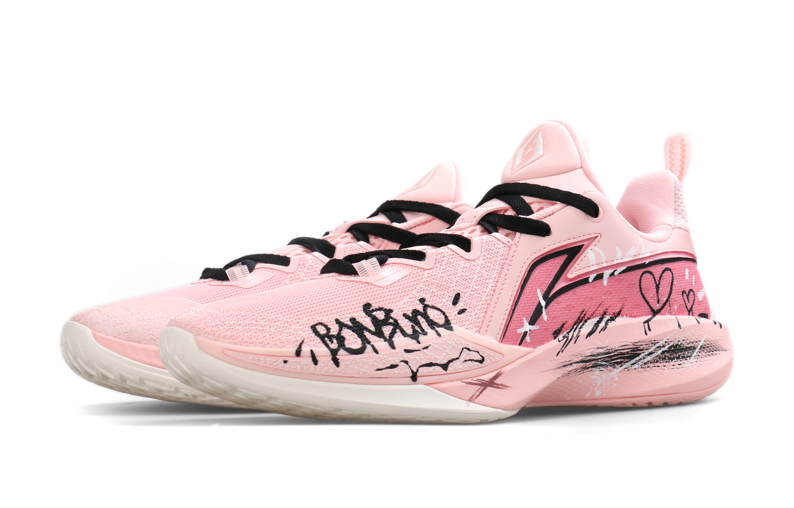Li Ning Speed 2 Cushioning Breathable Rebound Low top Basketball Shoes Men’s Pink