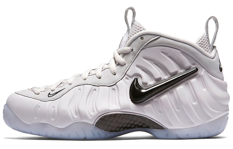 Nike Foamposite Pro all-star OG model All-star foam comfortable mid-top retro basketball shoes men and women same style white 2018 version