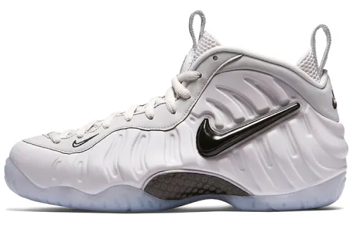 Nike Foamposite Pro all-star OG model All-star foam comfortable mid-top retro basketball shoes men and women same style white 2018 version