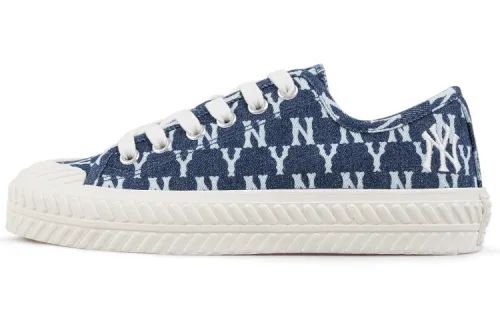 MLB Playball Slip Resistant, Abrasion Resistant, Breathable Low top Canvas Shoes Unisex Navy Blue