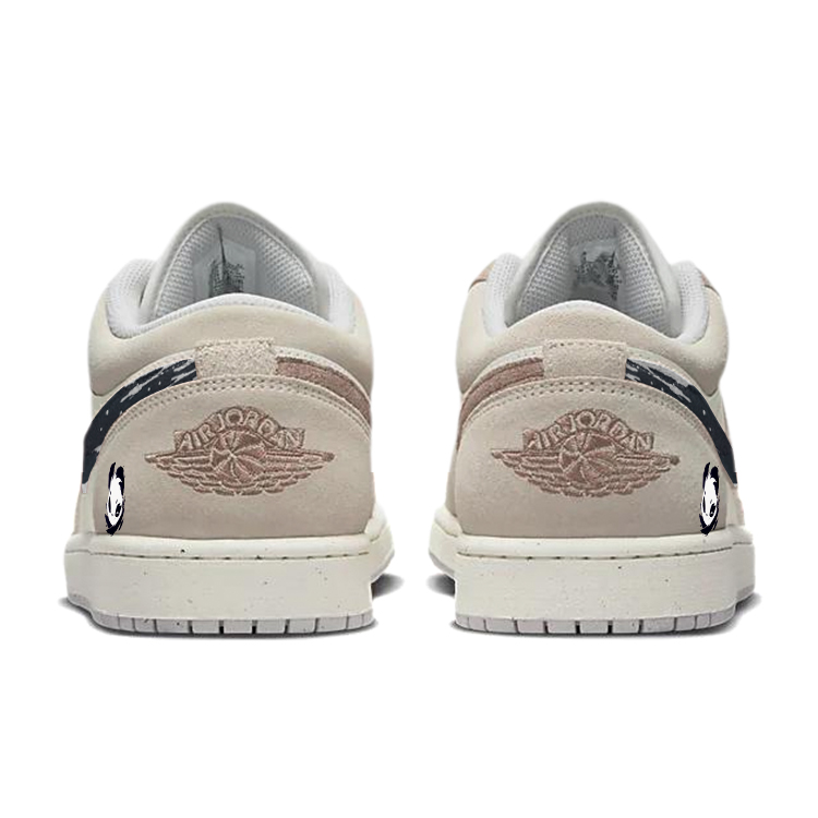 Jordan Air Jordan 1 Vintage Basketball Shoes Unisex Low Top White/Brown