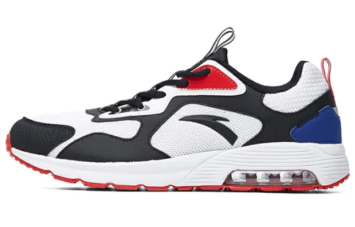 Anta Mesh, Textile Cushioning Slip Resistant Abrasion Resistant Low top Training Shoes Men's Black White