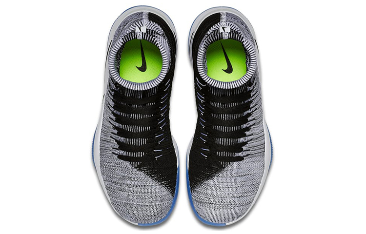 Мужские кроссовки Nike Hyperdunk 2016 Flyknit Oreo (черно-белые) — Чёрный / белый — фото 4