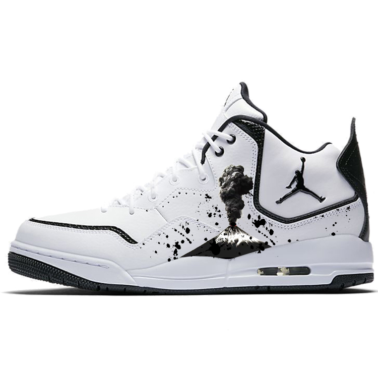 Jordan Courtside 23 Vintage Basketball Shoes Men’s Mid Top White/Black