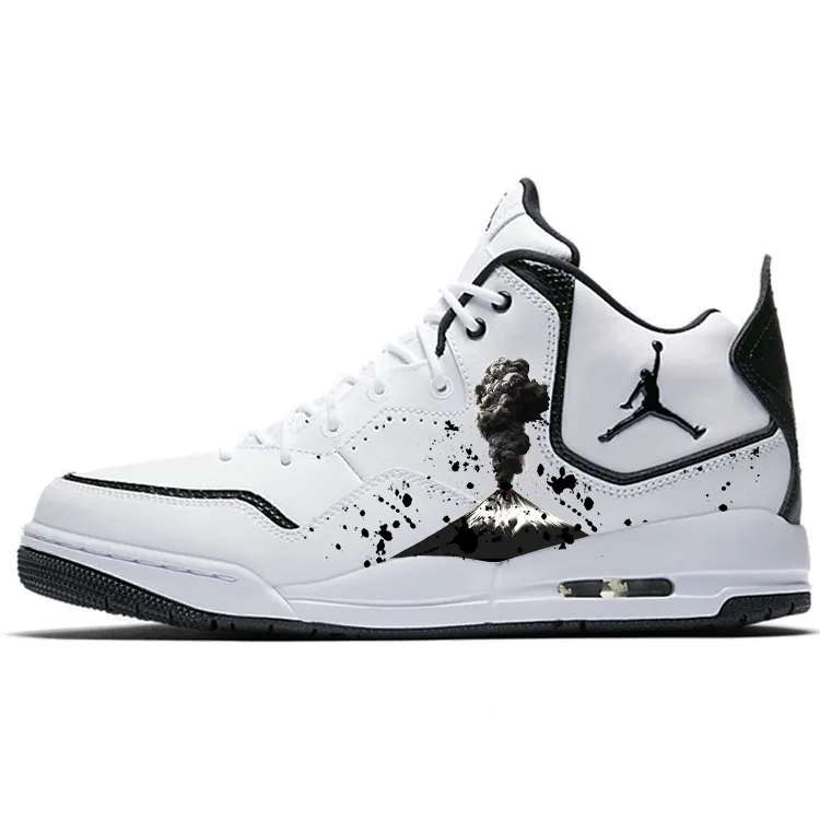 Jordan Courtside 23 Vintage Basketball Shoes Men's Mid Top White/Black