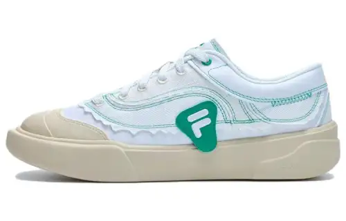 FILA FUSION CURVE Sealing Wa Curve Low top Canvas Shoes Women's White Brown