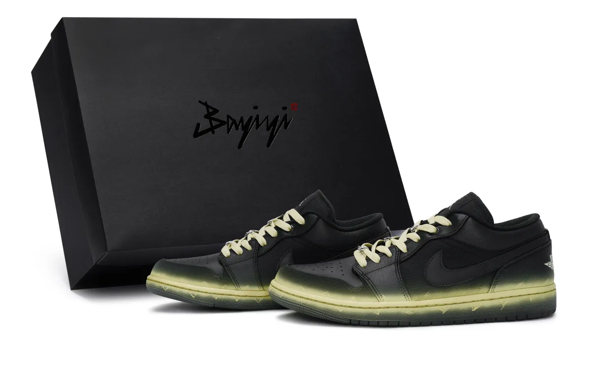 Jordan Air Jordan 1 811 Manufacturing, Current Surge Beige Yellow, Special Shoe Box Slip Resistant Abrasion Resistant
