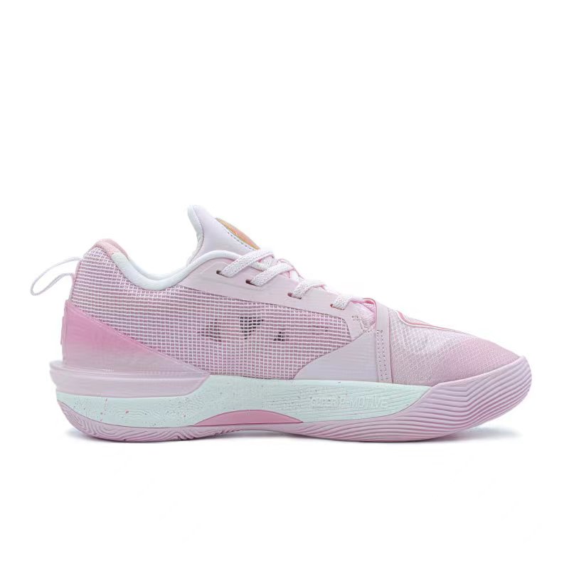 PEAK Taichi Triangle 3.0 Textile, Synthetic Leather Low top Basketball Shoes Unisex Bright Pink Red
