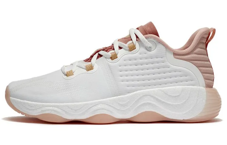 Li Ning Wujie Training Shoes Women's Low Top Ecru/Sweet Peach Orange