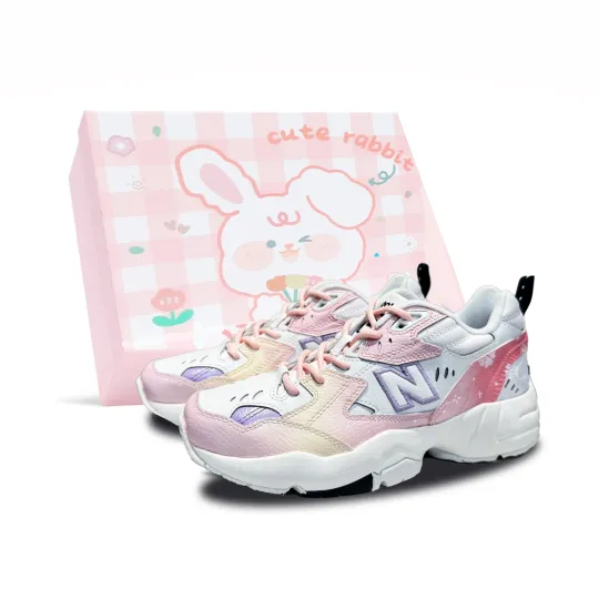 New Balance NB 608 Stepping Lotus Breathable Low top Training Shoes Women's Peach B Width