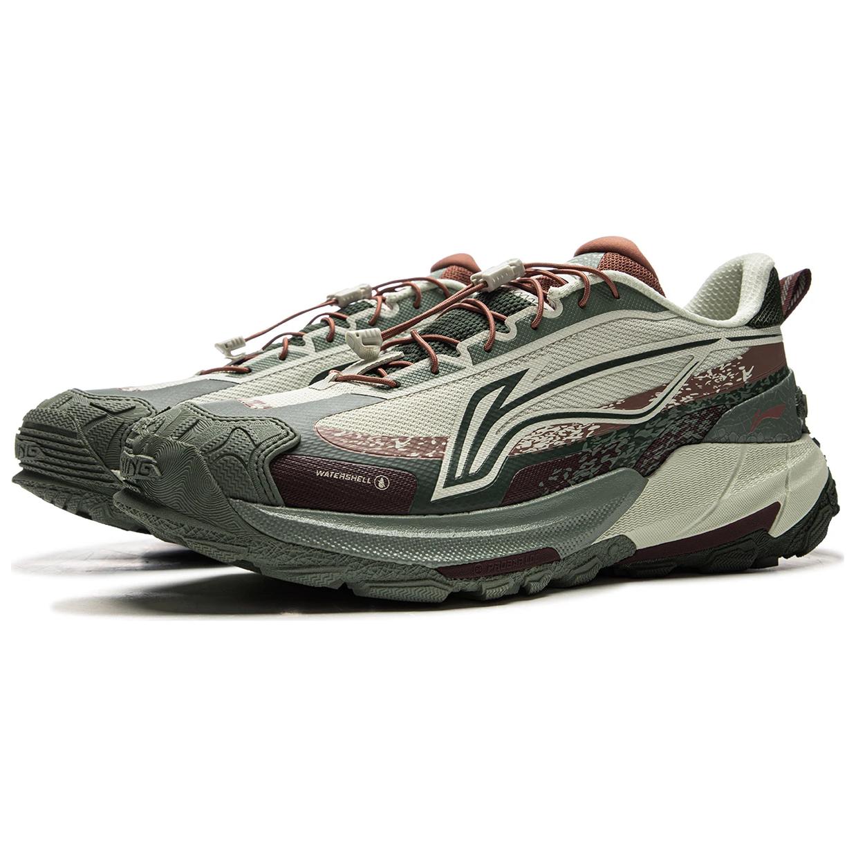 Li Ning Outdoor CF Tracing, Yijie 2.0 Support Abrasion Resistant And Slip Resistant Low top Outdoor Hiking Shoes Unisex