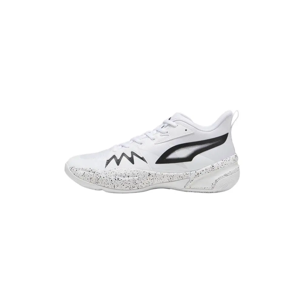 PUMA Genetics Slip Resistant Mid top Basketball Shoes Unisex White