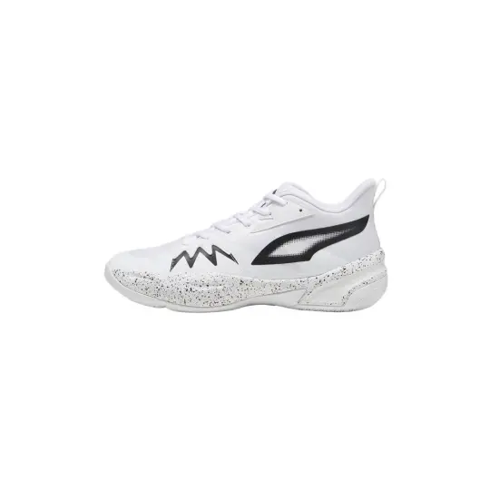 PUMA Genetics Slip Resistant Mid top Basketball Shoes Unisex White