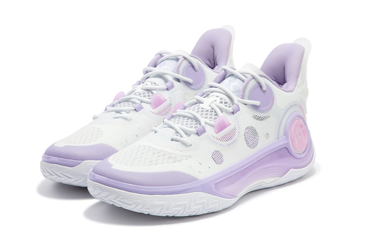361° AG 4 SOAR Basketball Shoes Men’s Low Top 361 Degrees White/Digital Lavender