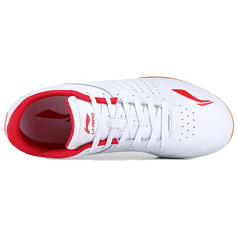 Li Ning Tai Chi Slip Resistant Abrasion Resistant Low top Training Shoes Unisex White Red