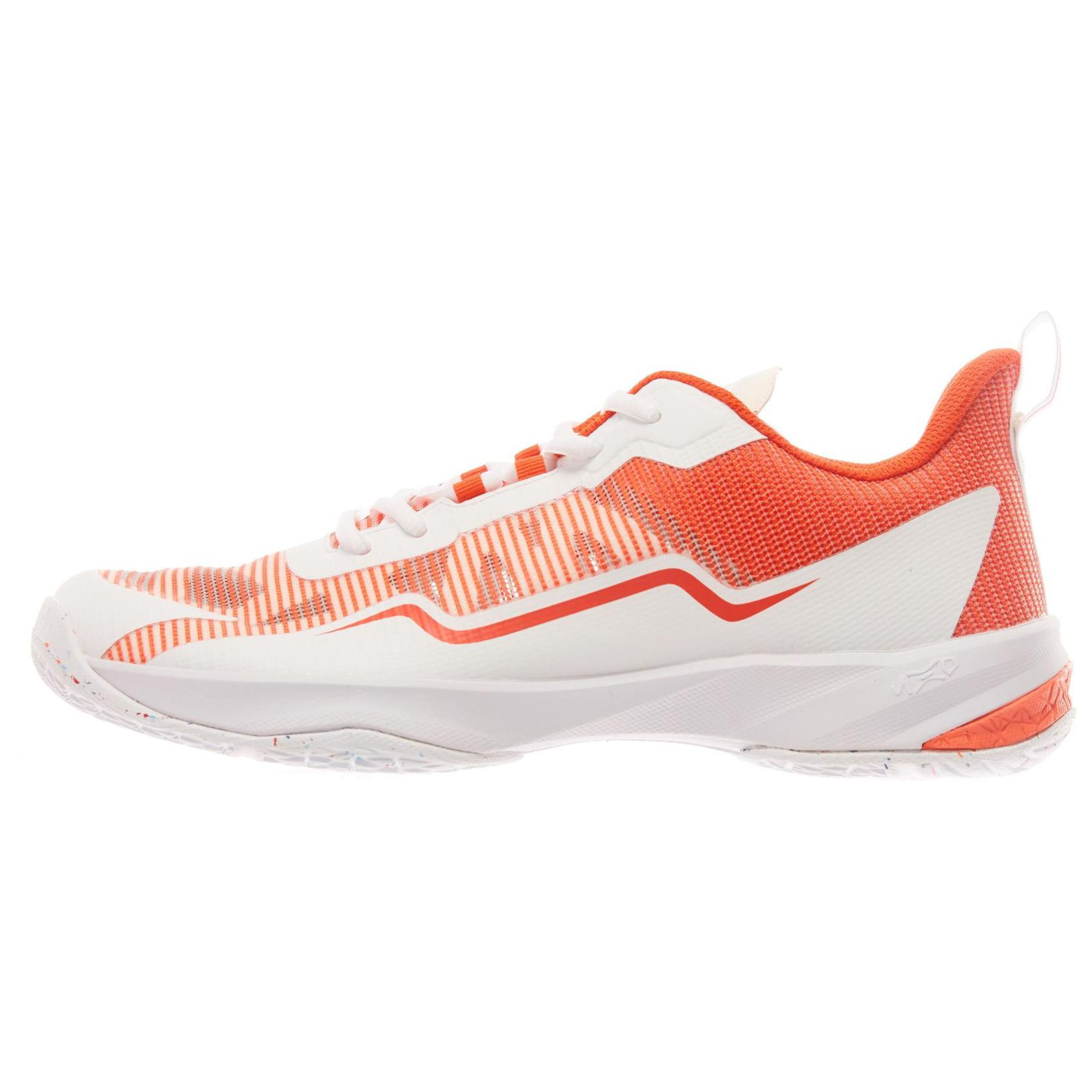DECATHLON Perfly 560 Cushioning, Wear Resistant Low top Badminton Shoes Men's White Red