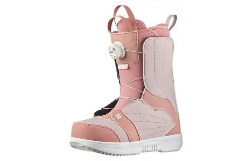 SALOMON Thermal Abrasion Resistant Cushioning Knee High Snow Boots Women's Pink