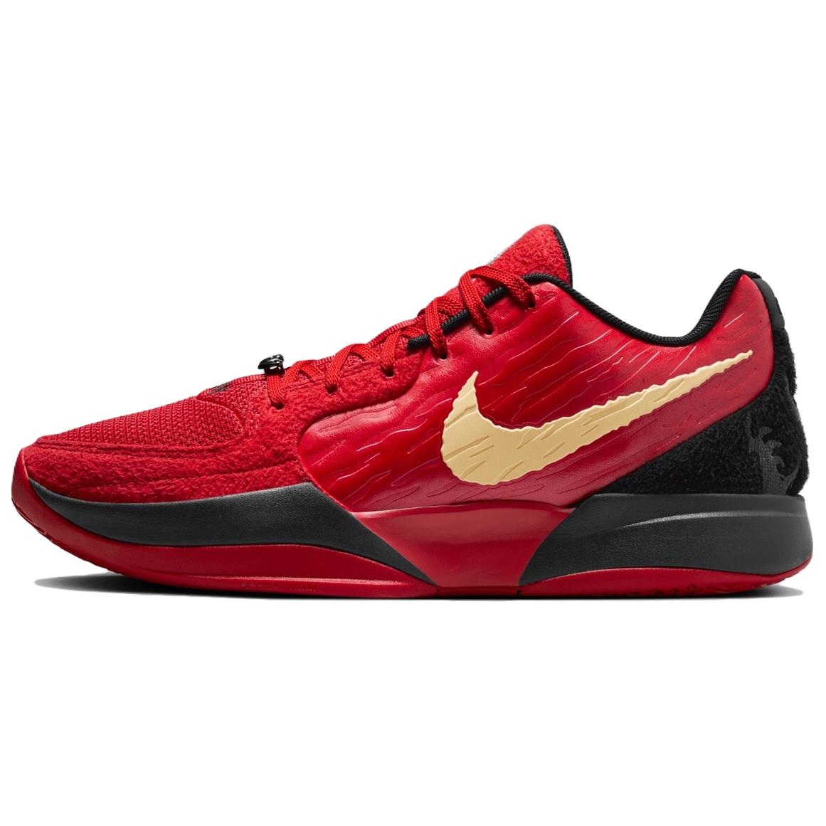 Nike Ja 2 Morant second generation Nightmare EP, comfortable and versatile, non-slip and wear-resistant, low-top basketball shoes, same style for men and women, red, black and yellow, domestic version