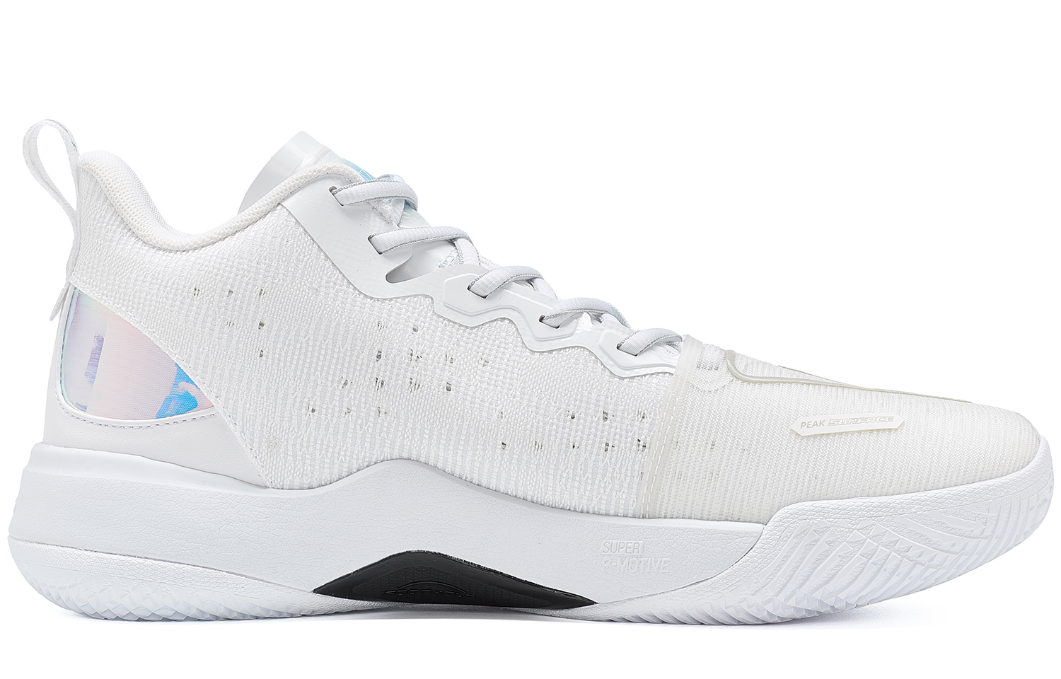 PEAK State Extreme Triangle 2.0 Textile, Synthetic Leather Mid top Basketball Shoes Men's White