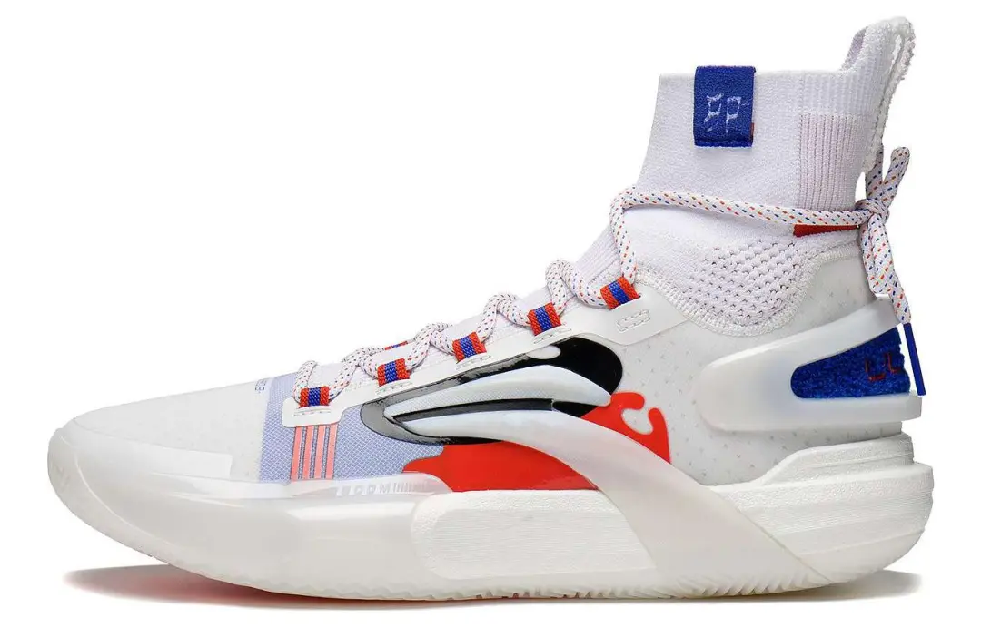 Li Ning Speed 9 Ultra Cushioning Slip Resistant Abrasion Resistant High top Basketball Shoes Men's White