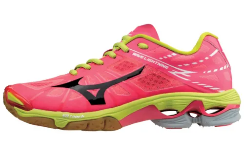 Mizuno Wave Lightning Z Lightweight Wear resistant Volleyball Shoes Pink Black Women's