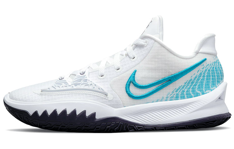 Кроссовки Nike Kyrie Low 4 (бело-синие)