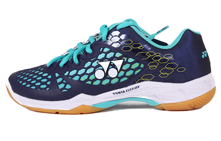 YONEX Power Cushion Abrasion Resistant Breathable Low top Badminton Shoes Men’s Marine Blue Turquoise