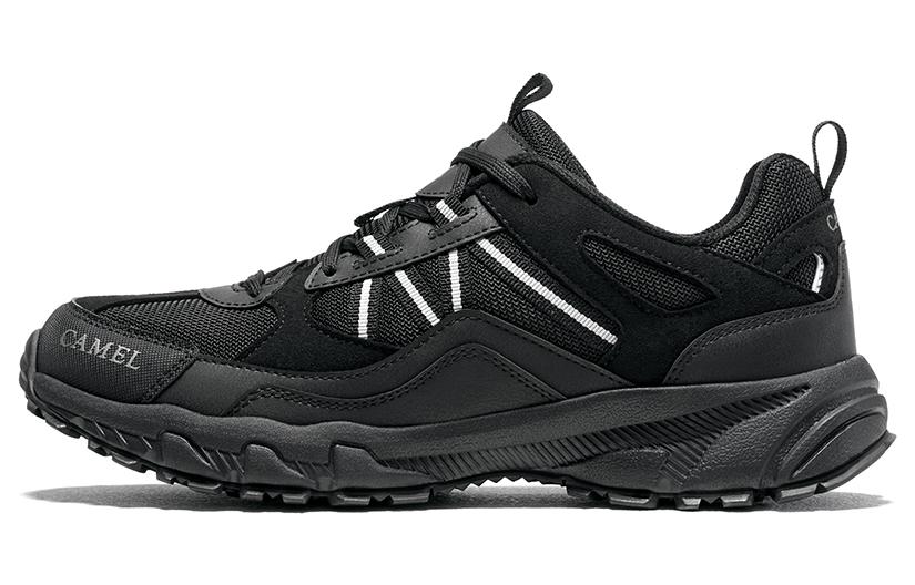 CAMEL Camel Panlong 1.0 comfortable shock-absorbing, non-slip and wear-resistant low-top outdoor functional shoes men's black silver gray