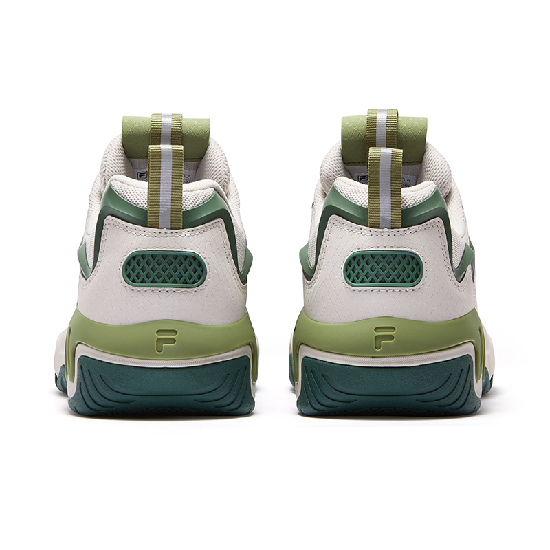 FILA FUSION SHOCK Electric Glow Shoes Basketball Shoes Men’s Bright Gray Silver Pine Green