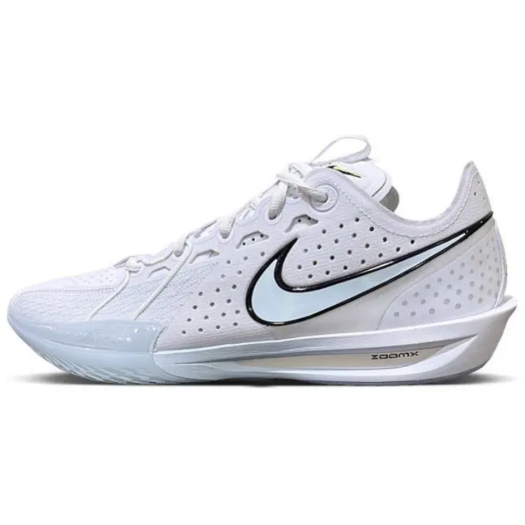 Nike G.T. Cut 3 Slip Resistant Abrasion Resistant Low top Basketball Shoes Men's White