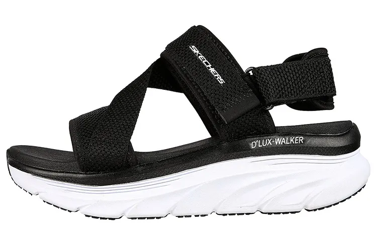 Skechers Relaxed Fit Beach Sandals Women's Black/White
