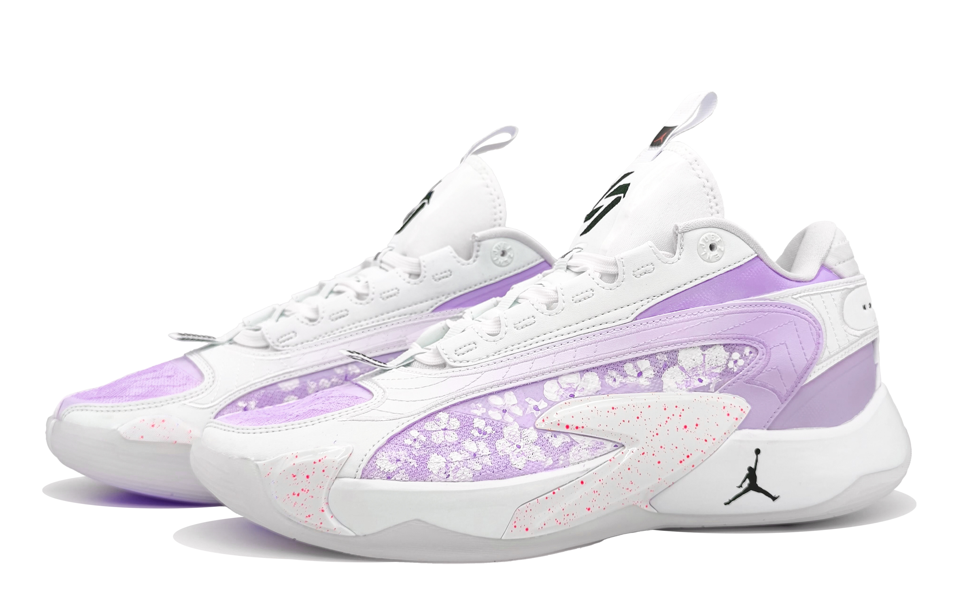 Jordan Luka 2 Cushioning Slip Resistant Abrasion Resistant Low top Basketball Shoes Women’s Lilac